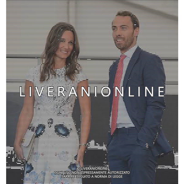 Pippa Middleton and James Middleton in the royal box during the Coronation Festival Evening Gala, at Buckingham Palace, in central London. ©photoshot/AGENZIA ALDO LIVERANI SAS - ITALY ONLY - REALI INGLESI: Membri della famiglia reale durante la Festa dell\'Incoronazione nel giardino di Buckingham Palace, nel centro di Londra 11 luglio 2013