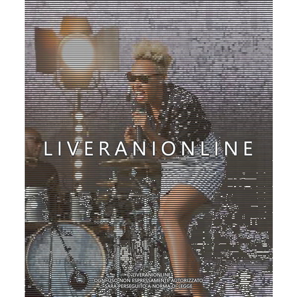 Emeli Sande performs on the Main Stage at T in the Park, Balado, Scotland, UK on 12th July 2013.