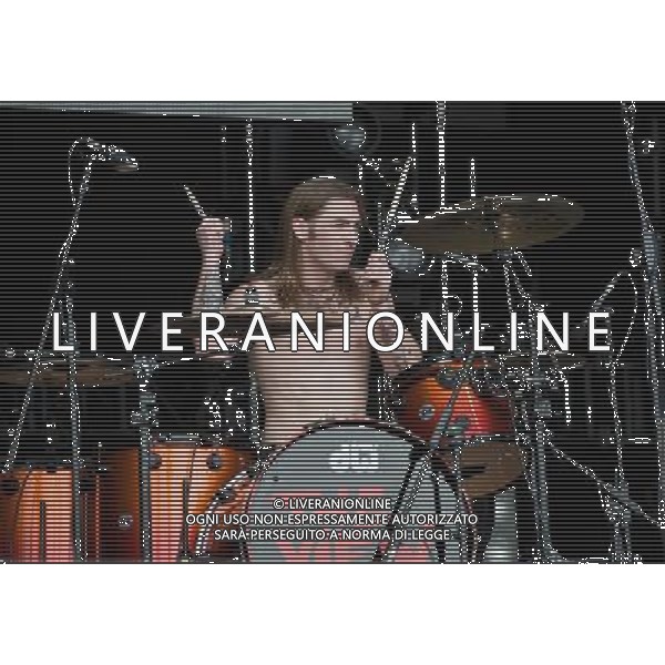  Pictured is: Drummer Steven Morrison and The View performing live on the Main Stage at the 20th Anniversary of T In The Park Festival, Balado, Kinross-Shire, Scotland, UK. 13th July 2013 ©PHOTOSHOT/AGENZIA ALDO LIVERANI SAS - ITALY ONLY - EDITORIAL USE ONLY