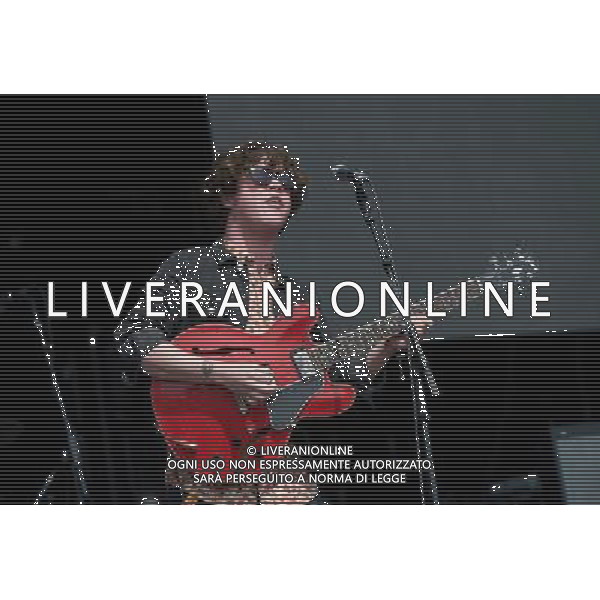  Pictured is: Singer and guitarist Kyle Falconer and The View performing live on the Main Stage at the 20th Anniversary of T In The Park Festival, Balado, Kinross-Shire, Scotland, UK. 13th July 2013 ©PHOTOSHOT/AGENZIA ALDO LIVERANI SAS - ITALY ONLY - EDITORIAL USE ONLY