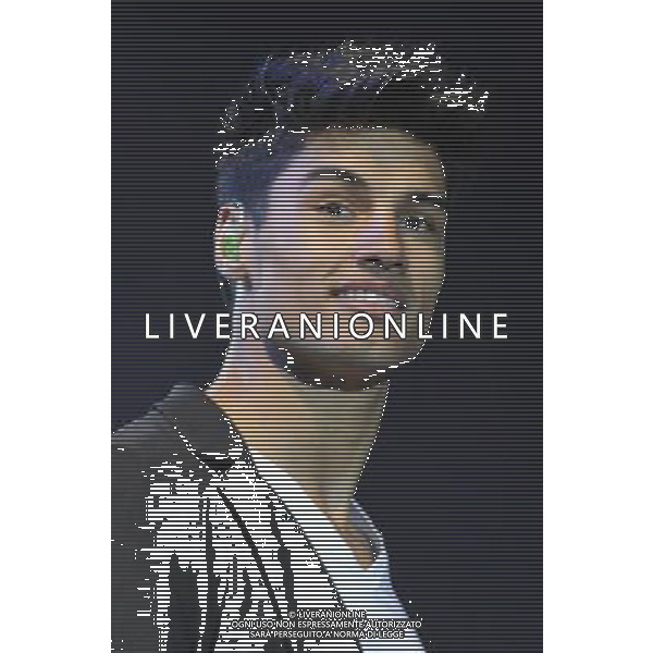 Siva Kaneswaran of The Wanted (Siva Kaneswaran, Nathan Sykes, Tom Parker, Max George \' Jay McGuiness) performs on stage at Rochester Castle, Rochester, Kent on Thursday 18 July 2013. ©PHOTOSHOT/AGENZIA ALDO LIVERANI SAS - ITALY ONLY - EDITORIAL USE ONLY