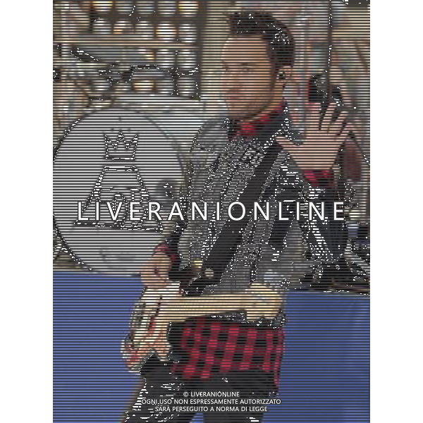 Bassist Pete Wentz of Fall Out Boy performs on NBC\'s \'Today\' at the NBC\'s TODAY Show on July 19, 2013 in New York, New York. ©PHOTOSHOT/AGENZIA ALDO LIVERANI SAS - ITALY ONLY - EDITORIAL USE ONLY