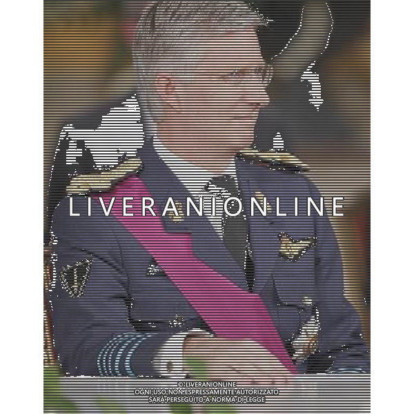 (130721) -- BRUSSELS, July 21, 2013 () -- Belgium\'s Prince Philippe attends the abdication ceremony at the Royal Palace in Brussels, capital of Belgium, on July 21, 2013, the country\'s national day. Belgium\'s 79-year-old King Albert II abdicated on Sunday and left the throne to his eldest son Philippe. (/Ye Pingfan)(xzj) ©photoshot/AGENZIA ALDO LIVERANI SAS - ITALY ONLY - Cerimonia di abdicazione al Palazzo Reale di Bruxelles, il Re del Belgio Alberto II di 79 anni, ha lasciato il trono al suo primogenito il Principe Filippo, il 21 luglio 2013