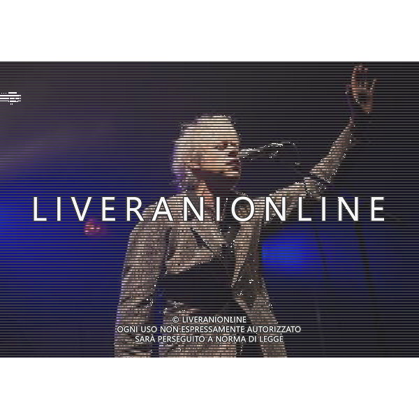 Bob Geldof performs in a fake crocodile skin suit with the Boomtown Rats at Chagstock, a small music festival near Okehampton, Devon. 20 July 2013 ©photoshot/AGENZIA ALDO LIVERANI SAS - ITALY ONLY - EDITORIAL USE ONLY