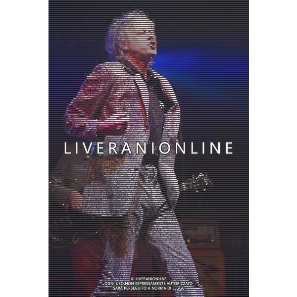 Bob Geldof performs in a fake crocodile skin suit with the Boomtown Rats at Chagstock, a small music festival near Okehampton, Devon. 20 July 2013 ©photoshot/AGENZIA ALDO LIVERANI SAS - ITALY ONLY - EDITORIAL USE ONLY