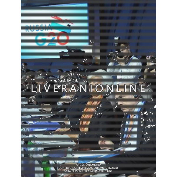 (130719) -- MOSCOW, July 19, 2013 () -- Christine Lagarde (2nd R), the Managing Director of International Monetary Fund (IMF), attends the Group of Twenty (G20) Finance and Labor Ministers Meeting of G20 finance ministers and central bank governors\' meetings in Moscow, Russia, July 19, 2013. The G20 finance ministers and central bank governors\' meetings was kicked off in Moscow on Friday (/Ding Yuan) ©photoshot/AGENZIA ALDO LIVERANI SAS - ITALY ONLY - Riunione dei ministri delle finanze e governatori delle banche centrali al G20 a Mosca, Russia 20 luglio 2013.