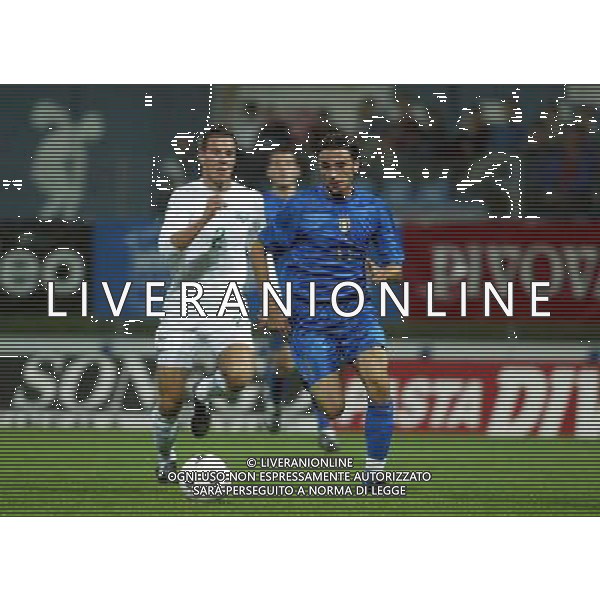 Slovenia-Italia nazionale Under 21 08/10/2004 Qualificazioni Europei nella foto pazzini e kelhardejan foto paola garbuio/agenzia aldo liverani