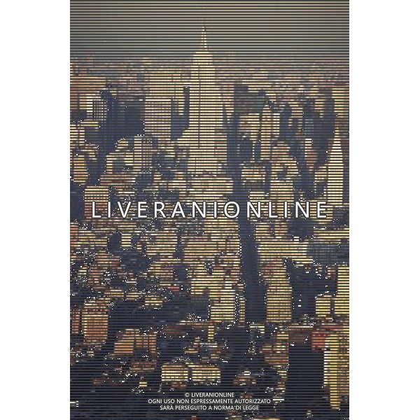 New York circa 1998 as viewed from the now defunct World Trade Centre ©photoshot/AGENZIA ALDO LIVERANI SAS - ITALY ONLY - Vedute della citta\' di New York negli Stati Uniti nel 1998