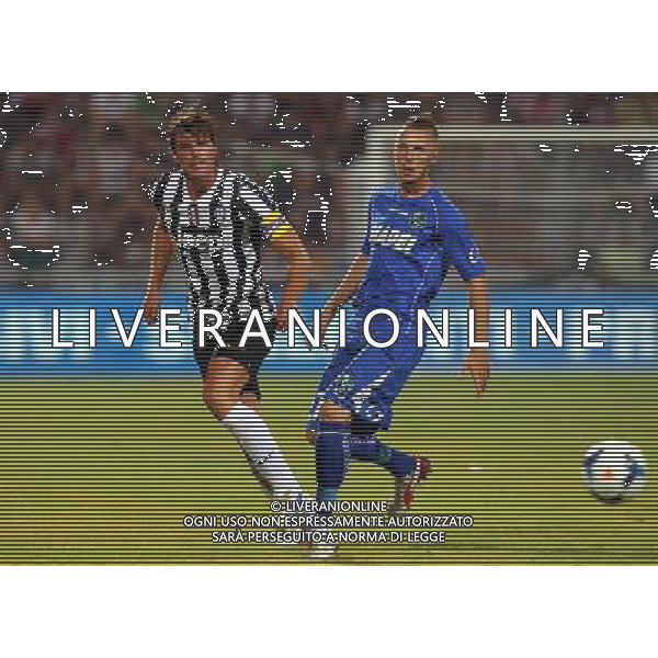 REGGIO EMILIA 23 LUGLIO 2013 /TROFEO TIM 2013 / TRIANGOLARE JUVENTUS-MILAN-SASSUOLO / NELLA FOTO: DE CEGLIE E KURTIC / FOTO FRANCESCA SOLI - AGENZIA ALDO LIVERANI SAS