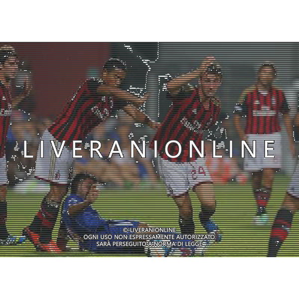 REGGIO EMILIA 23 LUGLIO 2013 /TROFEO TIM 2013 / TRIANGOLARE JUVENTUS-MILAN-SASSUOLO / NELLA FOTO: MAGNANELLI FRA CONSTANT E CRISTANTE / FOTO FRANCESCA SOLI - AGENZIA ALDO LIVERANI SAS