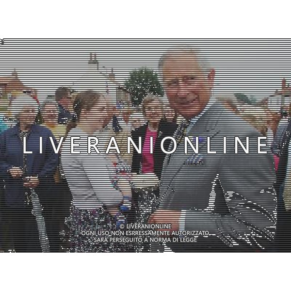 The Prince of Wales during a walk about in Burton Fleming, East Yorkshire. Picture date: Tuesday July 23, 2013. ©photohsot/AGENZIA ALDO LIVERANI SAS - ITALY ONLY - REALI INGLESI: Il Principe Carlo e Camilla Duchessa di Cornovaglia in visita nello Yorkshire