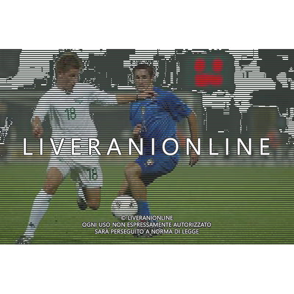 Slovenia-Italia nazionale Under 21 08/10/2004 Qualificazioni Europei nella foto birsavalter e chiellini foto paola garbuio/agenzia aldo liverani