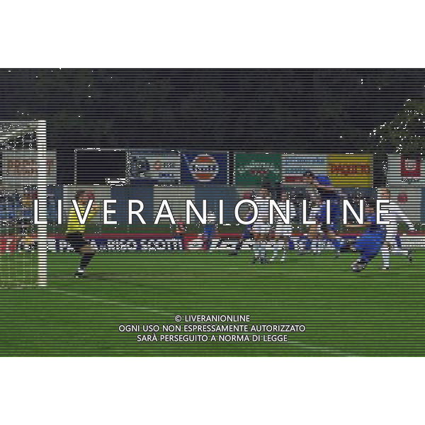 Slovenia-Italia nazionale Under 21 08/10/2004 Qualificazioni Europei nella foto il gol di chiellini foto paola garbuio/agenzia aldo liverani