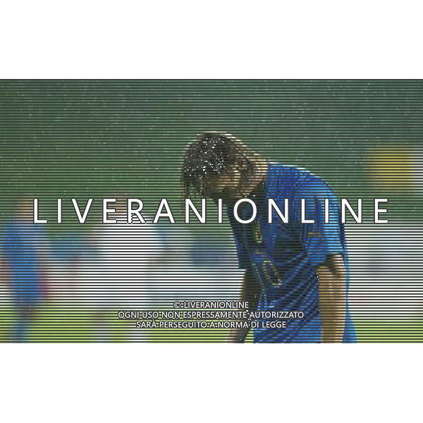 Slovenia-Italia nazionale 09/10/2004 Qualificazioni Mondiali 2006 nella foto la delusione di francesco totti foto paola garbuio/agenzia aldo liverani