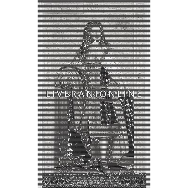 George I, Georg Ludwig, 1660-1727. King and Elector of Hanover, 1698-1727 and King of Great Britain and Ireland, 1714-1727. Giorgio I, Georg Ludwig, 1660-1727. Re e elettore di Hannover, 1698-1727 e il re di Gran Bretagna e Irlanda, 1714-1727. Ref: B408_097004_2936 Compulsory Credit: Classic - Image/World Illustrated/Photoshot ©PHOTOSHOT/AGENZIA ALDO LIVERANI SAS - ITALY ONLY - EDITORIAL USE ONLY