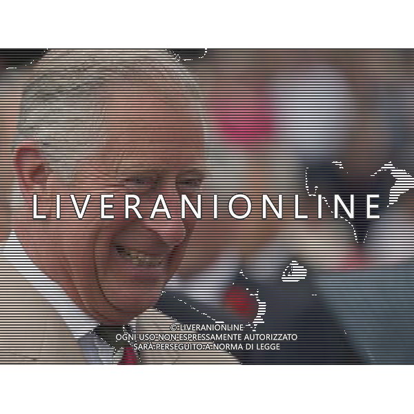 BUILTH WELLS, WALES - JULY 24: Prince Charles, Prince of Wales laughs as he views livestock in the show ring as visits the Royal Welsh Show at Royal Wales Showground on July 24, 2013 in Builth Wells, Wales. ©photohsot/AGENZIA ALDO LIVERANI SAS - ITALY ONLY - REALI INGLESI: Il Principe Carlo d\'Inghilterra e la moglie Camilla Duchessa di Cornovaglia al Royal Welsh Show Showground 24 luglio 2013 in Builth Wells, Galles. 