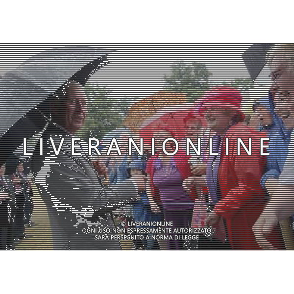 KING\'S LYNN, ENGLAND - JULY 31: Prince Charles, Prince of Wales meets members of the public during a visit to the 132nd Sandringham Flower Show at Sandringham House on July 31, 2013 in King\'s Lynn, England. ©photoshot/AGENZIA ALDO LIVERANI SAS - ITALY ONLY - REALI INGLESI: Il principe Carlo d\'inghilterra con la moglie Camilla duchessa di Cornovaglia