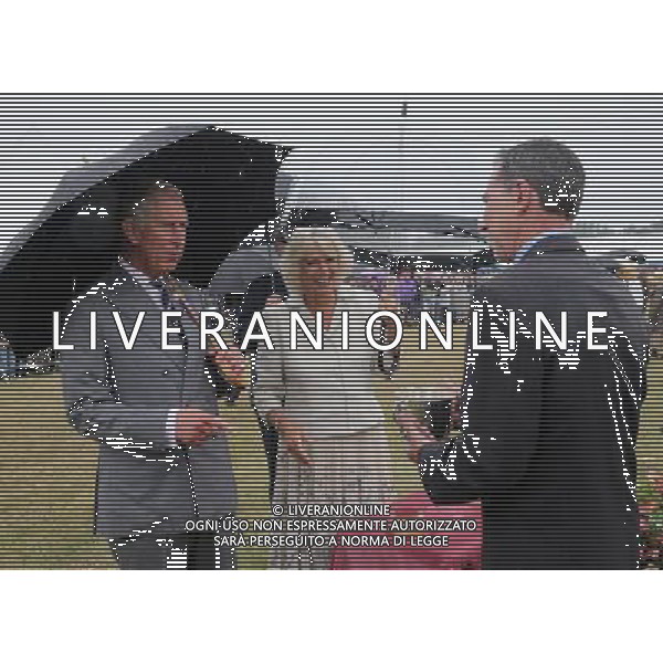 KING\'S LYNN, ENGLAND - JULY 31: Prince Charles, Prince of Wales and Camilla, Duchess of Cornwall are seen during a visit to the 132nd Sandringham Flower Show at Sandringham House on July 31, 2013 in King\'s Lynn, England. ©photoshot/AGENZIA ALDO LIVERANI SAS - ITALY ONLY - REALI INGLESI: Il principe Carlo d\'inghilterra con la moglie Camilla duchessa di Cornovaglia
