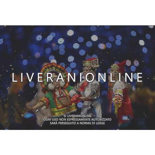 (130718) -- KAZAN, July 18, 2013 () -- Artists perform at the closing ceremony of the 27th Universiade students Games in Kazan, 720 kilometers east of Moscow on July 17, 2013. (/Meng Yongmin) ©PHOTOSHOT/AGENZIA ALDO LIVERANI SAS - ITALY ONLY - EDITORIAL USE ONLY