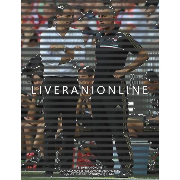 Audi Cup 2013 Monaco di Baviera (Germania) - 01.08.2013 Milan-San Paolo Nella Foto:allegri tassotti /Ph.Vitez-Ag. Aldo Liverani