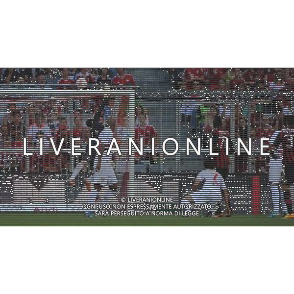 Audi Cup 2013 Monaco di Baviera (Germania) - 01.08.2013 Milan-San Paolo Nella Foto:petagna colpisce la traversa /Ph.Vitez-Ag. Aldo Liverani