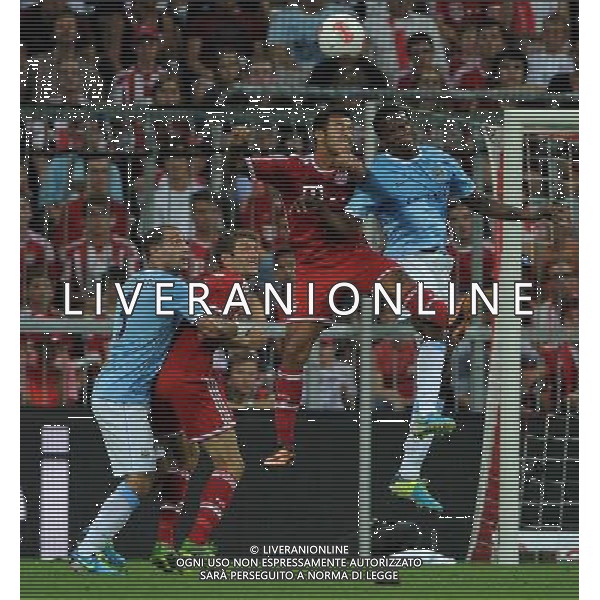 Audi Cup 2013 Monaco di Baviera (Germania) - 01.08.2013 Bayern Monaco-Manchester City Nella Foto:boyata-alcantara-muller-zabaleta /Ph.Vitez-Ag. Aldo Liverani