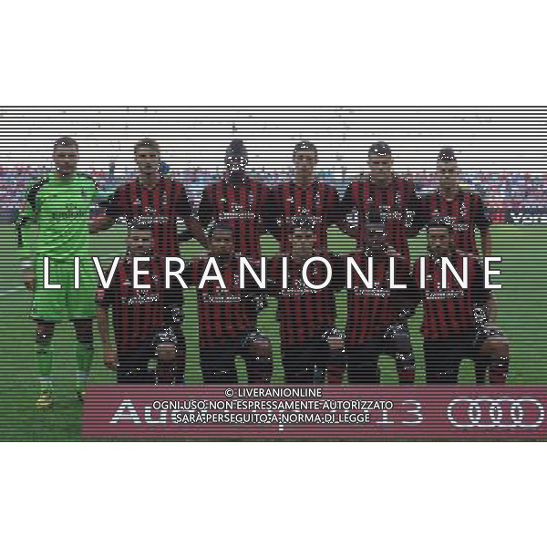 Audi Cup 2013 Monaco di Baviera (Germania) - 01.08.2013 Milan-San Paolo Nella Foto:Milan Squadra Formazione Amelia,Cristante,Niang,Pacifico,Petagna,El Shaarawy,Nocerino,Emanuelson,Poli,Vergara,Zaccardo /Ph.Vitez-Ag. Aldo Liverani