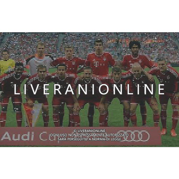 Audi Cup 2013 Monaco di Baviera (Germania) - 01.08.2013 Bayern Monaco-Manchester City Nella Foto:Bayern Squadra Formazione Neuer,Kroos,Martinez,Dante,Alaba,Lahm,Alcantara Thiago,Ribery,Muller,Robben,Schweinsteiger /Ph.Vitez-Ag. Aldo Liverani