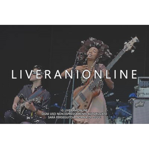Love Supreme Jazz Festival at Glynde near Lewes, East Sussex. Esperanza Spalding pictured on the Main Stage.