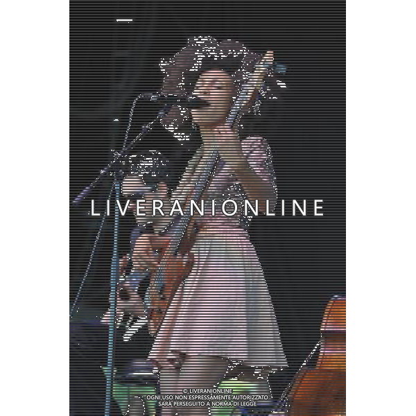 Love Supreme Jazz Festival at Glynde near Lewes, East Sussex. Esperanza Spalding pictured on the Main Stage.