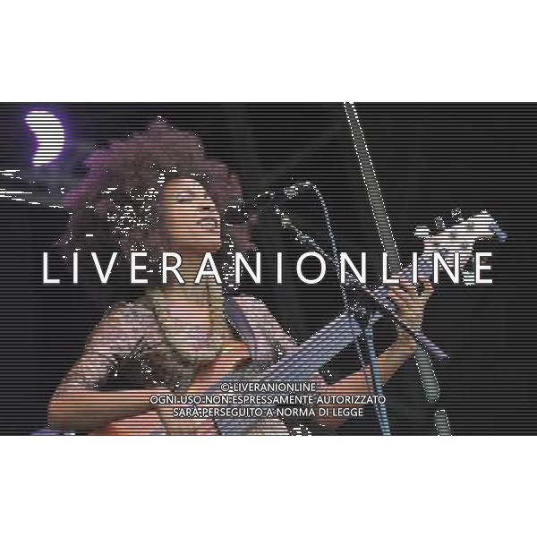 Love Supreme Jazz Festival at Glynde near Lewes, East Sussex. Esperanza Spalding pictured on the Main Stage.