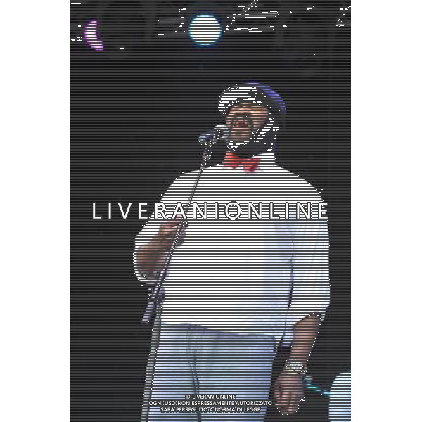 Love Supreme Jazz Festival at Glynde near Lewes, East Sussex. Gregory Porter pictured, is an American jazz vocalist, songwriter, and actor.