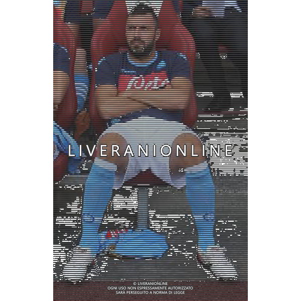 Napoli\'s Andrea Dossena before Kick Off (Photo by Kieran Galvin/CameraSport) Football - The Emirates Cup - Arsenal v Napoli - Saturday 3rd August 2013 - The Emirates Stadium - London Œ© CameraSport - 43 Linden Ave. Countesthorpe. Leicester. England. LE8 5PG - Tel: +44 (0) 116 277 4147 - admin@camerasport.com - www.camerasport.com AG ALDO LIVERANI SAS ONLY ITALY