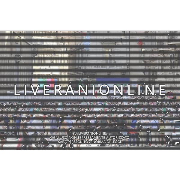 ROMA 06/08/2013 MANIFESTAZIONE DEL POPOLO DELLA LIBERTA A FAVORE DI SILVIO BERLUSCONI DOPO LA SENTENZA DELLA CASSAZIONE PER I DIRITTI MEDIASET NELLA FOTO IL CORTEO FOTO FABRIZIO CORRADETTI-AG ALDO LIVERANI SAS