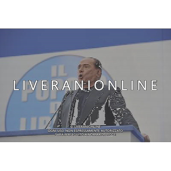 ROMA 06/08/2013 MANIFESTAZIONE DEL POPOLO DELLA LIBERTA A FAVORE DI SILVIO BERLUSCONI DOPO LA SENTENZA DELLA CASSAZIONE PER I DIRITTI MEDIASET NELLA FOTO SILVIO BERLUSCONI FOTO FABRIZIO CORRADETTI-AG ALDO LIVERANI SAS