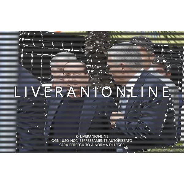 ROMA 06/08/2013 MANIFESTAZIONE DEL POPOLO DELLA LIBERTA A FAVORE DI SILVIO BERLUSCONI DOPO LA SENTENZA DELLA CASSAZIONE PER I DIRITTI MEDIASET NELLA FOTO SILVIO BERLUSCONI FOTO FABRIZIO CORRADETTI-AG ALDO LIVERANI SAS