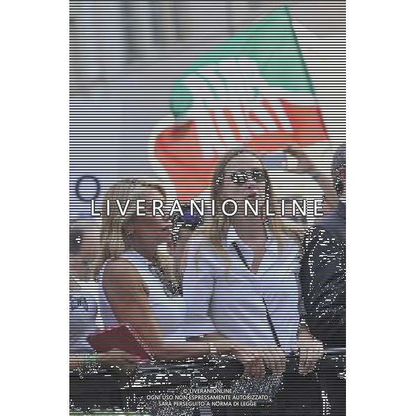 ROMA 06/08/2013 MANIFESTAZIONE DEL POPOLO DELLA LIBERTA A FAVORE DI SILVIO BERLUSCONI DOPO LA SENTENZA DELLA CASSAZIONE PER I DIRITTI MEDIASET NELLA FOTO STEFANIA PRESTIGIACOMO FOTO FABRIZIO CORRADETTI-AG ALDO LIVERANI SAS