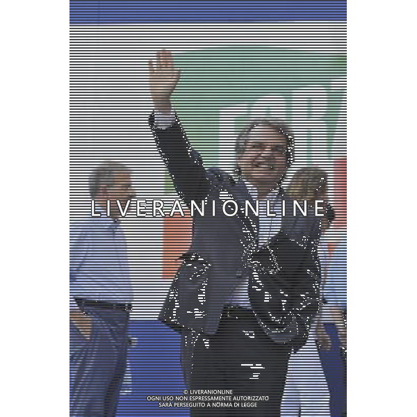 ROMA 06/08/2013 MANIFESTAZIONE DEL POPOLO DELLA LIBERTA A FAVORE DI SILVIO BERLUSCONI DOPO LA SENTENZA DELLA CASSAZIONE PER I DIRITTI MEDIASET NELLA FOTO RENATO BRUNETTA FOTO FABRIZIO CORRADETTI-AG ALDO LIVERANI SAS