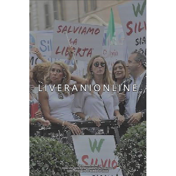 ROMA 06/08/2013 MANIFESTAZIONE DEL POPOLO DELLA LIBERTA A FAVORE DI SILVIO BERLUSCONI DOPO LA SENTENZA DELLA CASSAZIONE PER I DIRITTI MEDIASET NELLA FOTO STEFANIA PRESTIGIACOMO FOTO FABRIZIO CORRADETTI-AG ALDO LIVERANI SAS