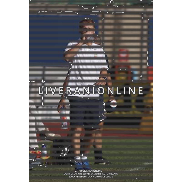 Marcolini Michele allenatore del Lumezzane ,Coppa Italia Tim Lumezzane-Massese,4 agosto 2013.Ph Fotolive Simone Venezia AG ALDO LIVERANI SAS 