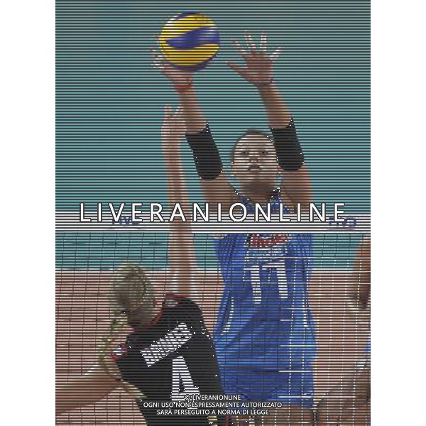Valentina Diouf VOLLEY ITALIA-GERMANIA. Oggi 04 agosto 2013 a Montichiari Ph Fotolive Richard Morgano AG ALDO LIVERANI SAS 