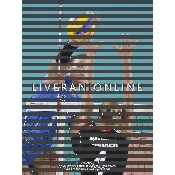 Valentina Diouf VOLLEY ITALIA-GERMANIA. Oggi 04 agosto 2013 a Montichiari Ph Fotolive Richard Morgano AG ALDO LIVERANI SAS 