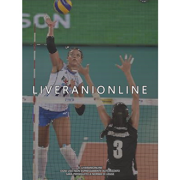 Valentina Diouf VOLLEY ITALIA-KAZAKISTAN. Oggi 03 agosto 2013 a Montichiari Ph Fotolive Richard Morgano AG ALDO LIVERANI SAS