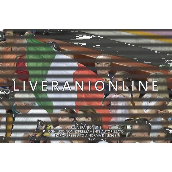 tifosi VOLLEY ITALIA-KAZAKISTAN. Oggi 03 agosto 2013 a Montichiari Ph Fotolive Richard Morgano AG ALDO LIVERANI SAS