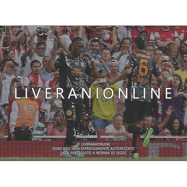Galatasaray\'s Didier Drogua celebrates his goal (Photo by Kieran Galvin/CameraSport) Football - The Emirates Cup - Arsenal v Galatasaray - Sunday 4th August 2013 - The Emirates Stadium - London å© CameraSport - 43 Linden Ave. Countesthorpe. Leicester. England. LE8 5PG - Tel: +44 (0) 116 277 4147 - admin@camerasport.com - www.camerasport.com AG ALDO LIVERANI SAS ONLY ITALY