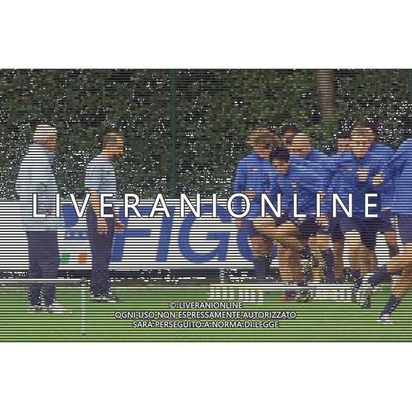 Coverciano allenamento nazionale italia 12/10/2004 nella foto mauro esposito foto gianni nucci/agenzia aldo liverani