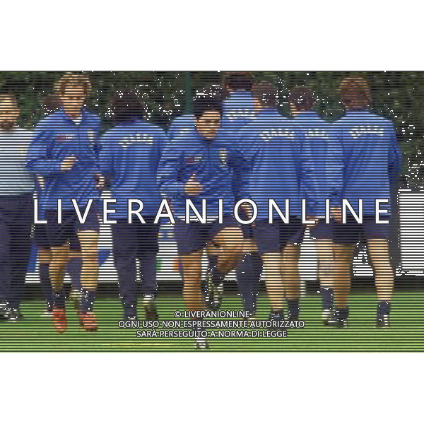 Coverciano allenamento nazionale italia 12/10/2004 nella foto mauro esposito foto gianni nucci/agenzia aldo liverani