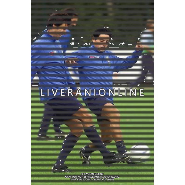 Coverciano allenamento nazionale italia 12/10/2004 nella foto mauro esposito foto gianni nucci/agenzia aldo liverani