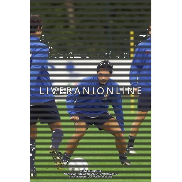 Coverciano allenamento nazionale italia 12/10/2004 nella foto mauro esposito foto gianni nucci/agenzia aldo liverani