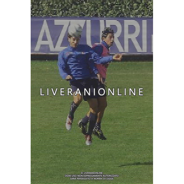 Coverciano allenamento nazionale italia 12/10/2004 nella foto mauro esposito foto gianni nucci/agenzia aldo liverani
